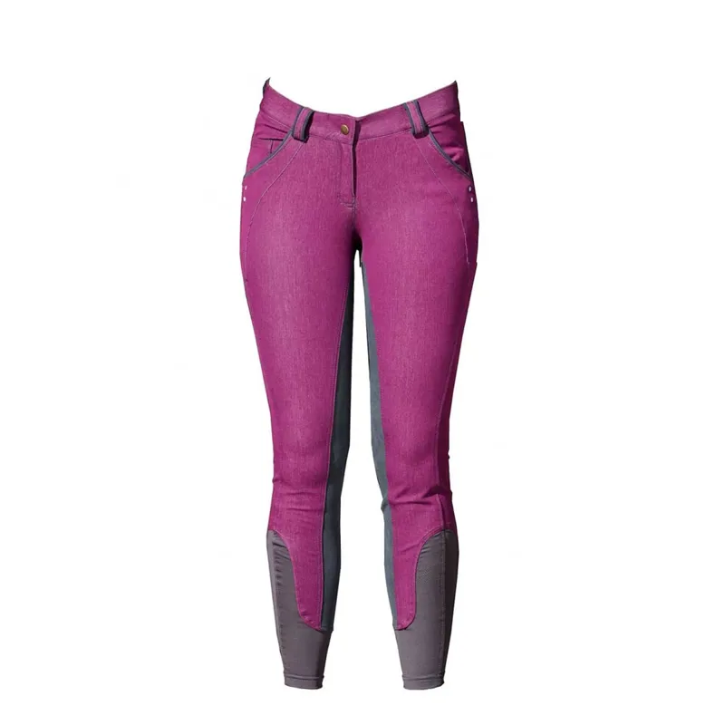 Horseware Denim Full Seat Breeches - Berry